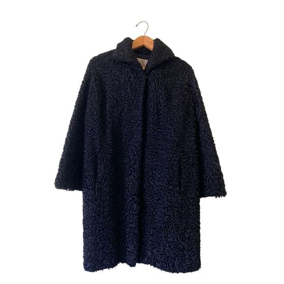 Lamb Fur 1960s Vintage Coat Jacket New York Classic size Medium - Picture 4 of 6